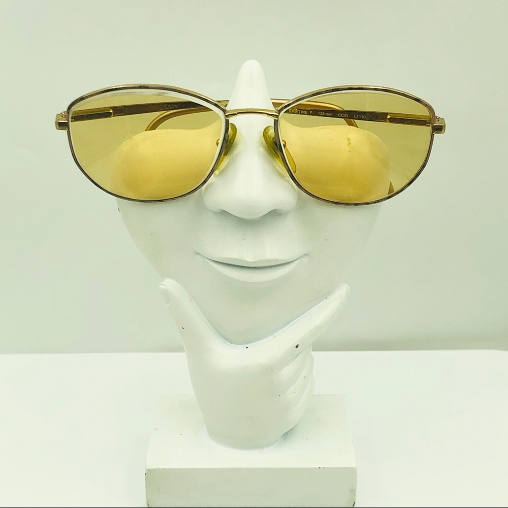 L’Amy L111O Gold Oval Sunglasses Frames